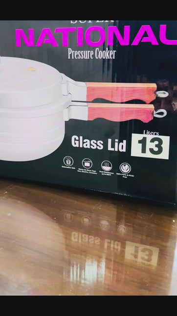 National Karahi Pressure Cooker With Glass Lid 3 In 1 By Cooknex - best pressure cooker in Pakistan from best cookware brand - cooknex.pk