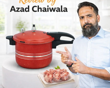 best nonstick pressure cooker highly recommended by azad chaiwala - available at cooknex.pk at best price in Pakistan
